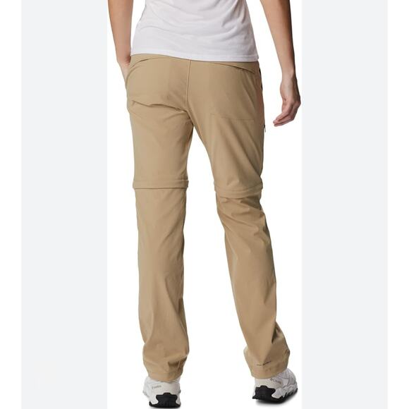 Columbia Saturday Trail II Hiking Convertible Pants Womens Sz 16 Tan Omni-Shield - Picture 3 of 16